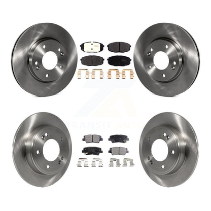Kit de rotors de frein à disque avant et arrière et plaquettes semi-métalliques pour Kia Soul 2014-2016