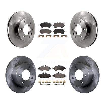 Kit de rotors de frein à disque avant et arrière et plaquettes semi-métalliques pour Dodge Sprinter 3500
