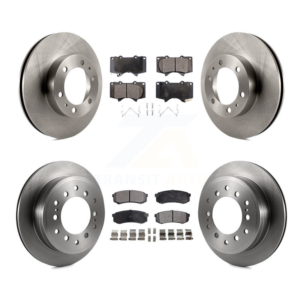 Rotors de frein à disque avant et arrière, Kit de plaquettes semi-métalliques pour Toyota 4Runner FJ Cruise