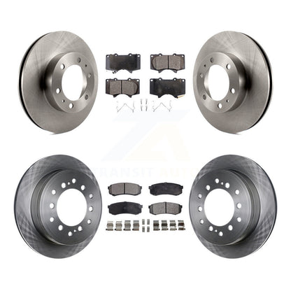 Kit de rotor de frein avant et arrière et plaquettes semi-métalliques pour Toyota FJ Cruise 2010-2014