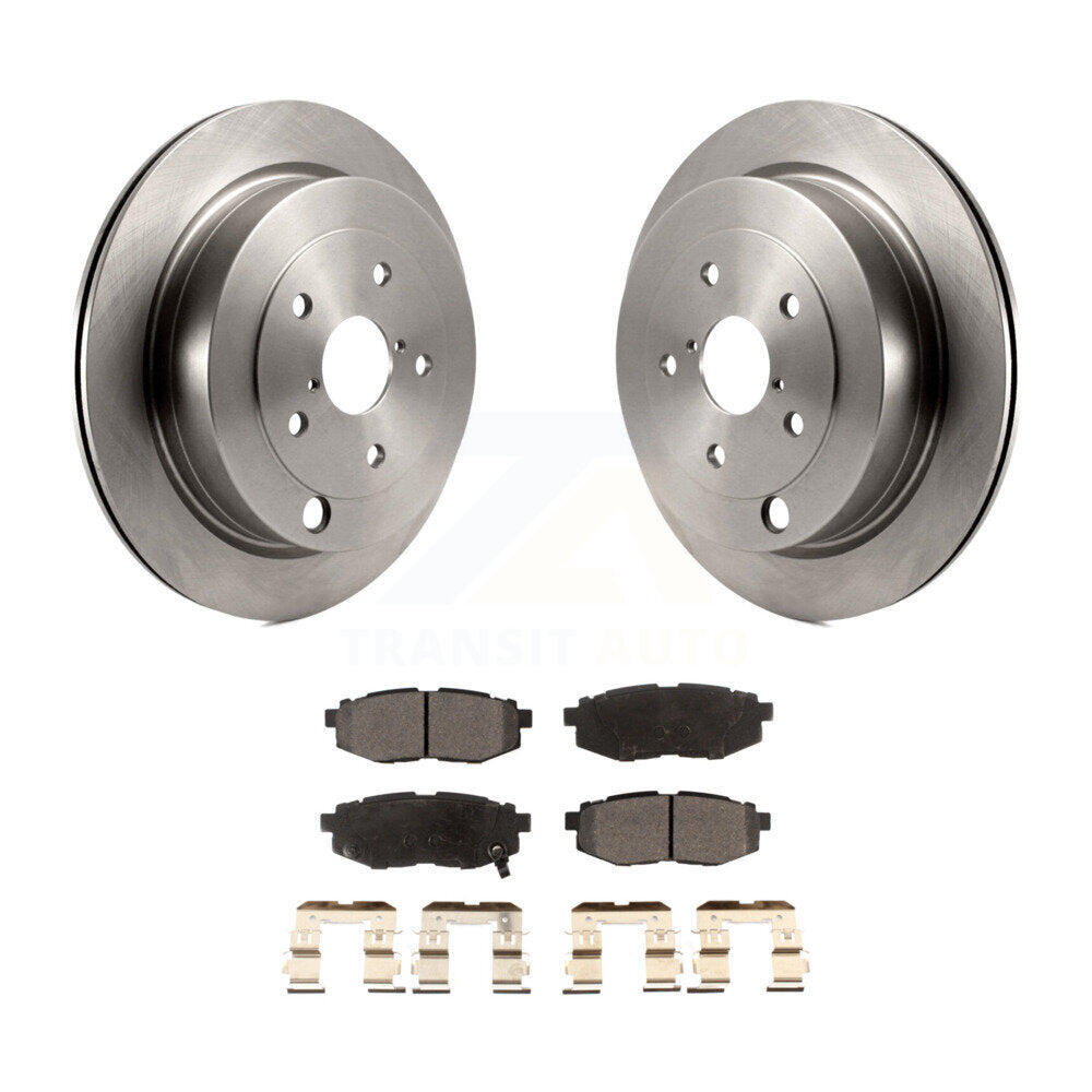 Kit de disques de frein à disque arrière et plaquettes semi-métalliques pour Subaru Tribeca B9