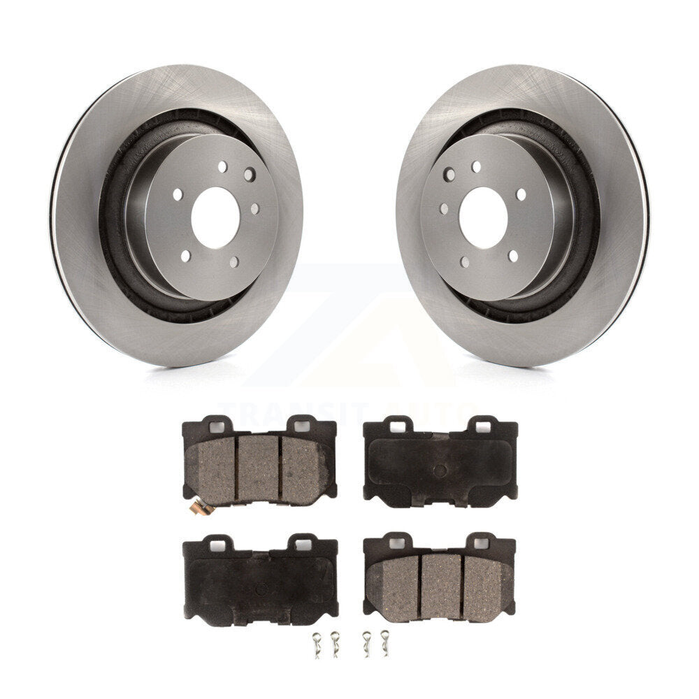 Rotor de frein à disque arrière et Kit de plaquettes semi-métalliques pour INFINITI G37 Nissan 370Z Q60