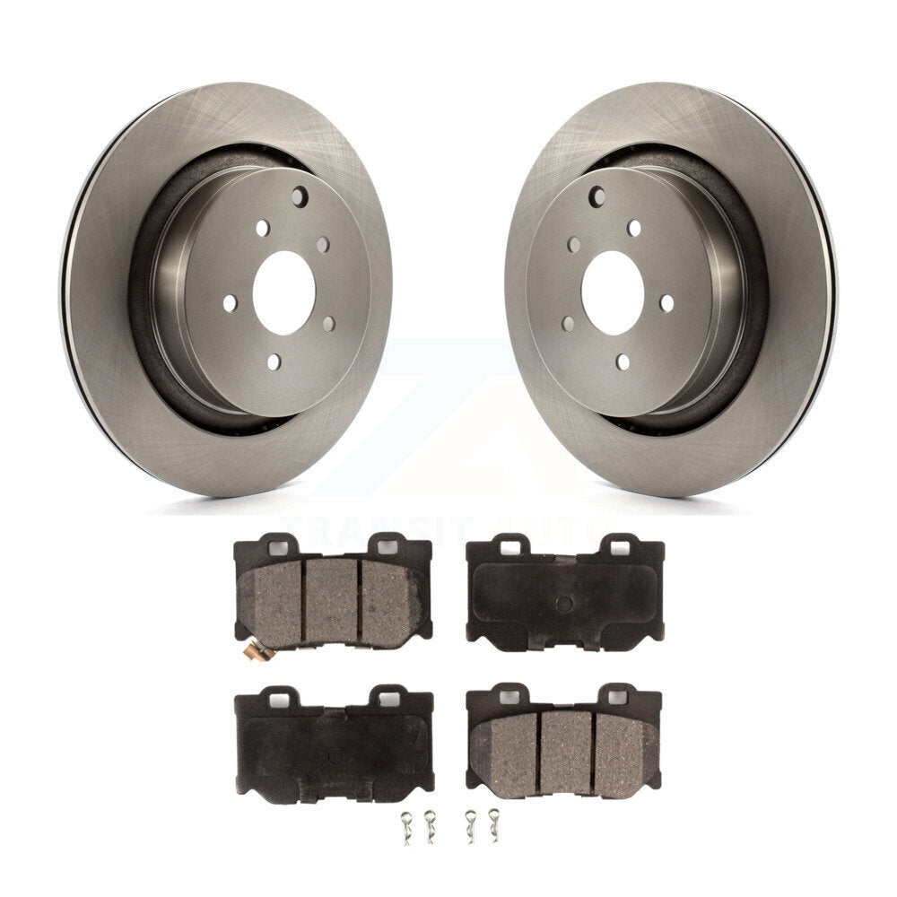 Rotors de frein arrière et Kit de plaquettes semi-métalliques pour INFINITI Q50 Q60 M37 FX50 QX70 Q7