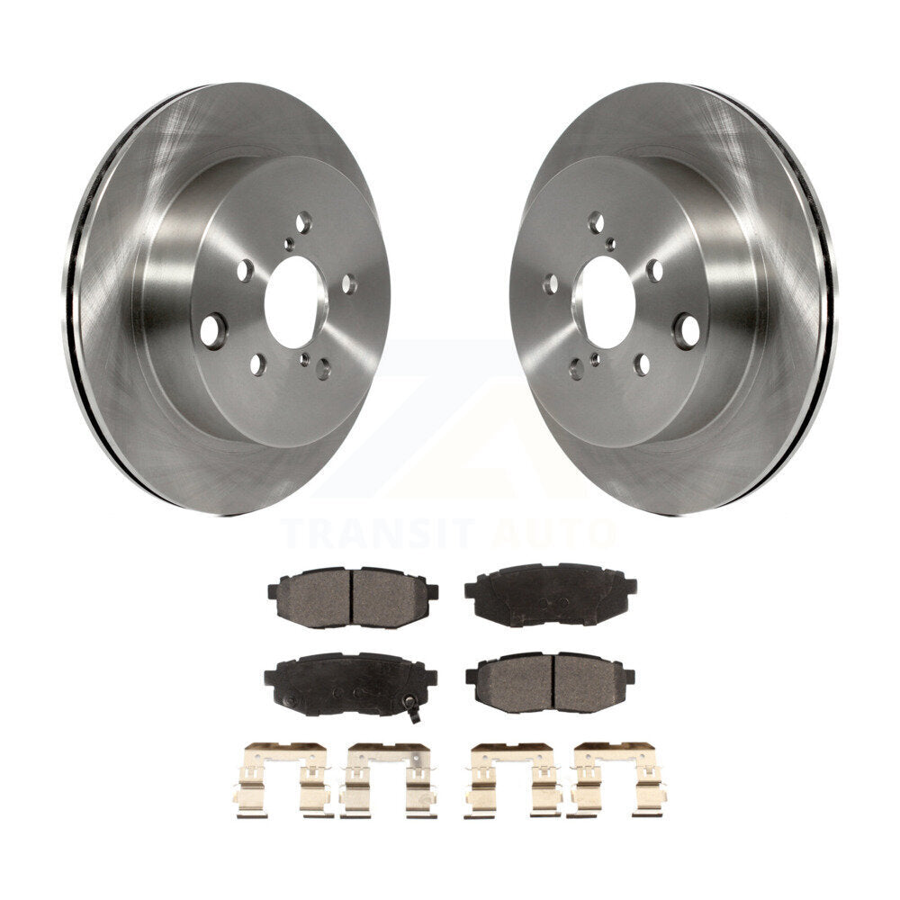 Kit de rotor de frein à disque arrière et de plaquettes semi-métalliques pour Subaru Forester 2.0 2014 – 2018