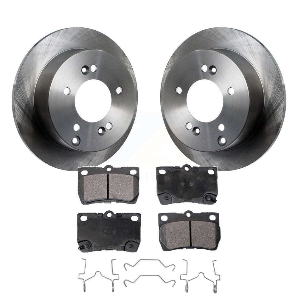 Kit de disques de frein à disque arrière et plaquettes semi-métalliques pour Lexus IS250 K8F-103104