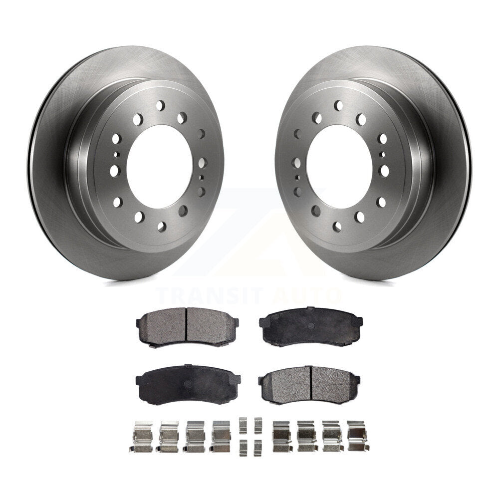 Kit de rotor de frein arrière et de plaquettes semi-métalliques pour Toyota 4Runner FJ Cruiser Sequoi