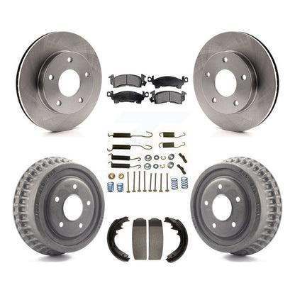 Rotors de frein à disque avant et arrière, plaquettes semi-métalliques et Kit de tambour (7 pièces) pour GMC Jimm