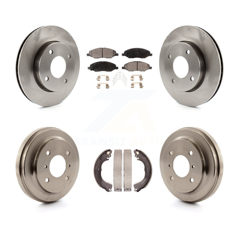 Kit de plaquettes et de tambours semi-métalliques pour rotors de frein avant et arrière, pour Nissan Versa 1.6 09-11
