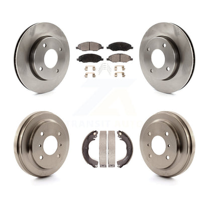 Kit de plaquettes et de tambours semi-métalliques pour rotors de frein avant et arrière, pour Nissan Versa 1.6 09-11
