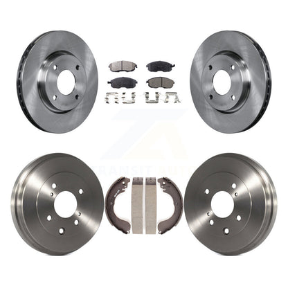Kit de plaquettes et de tambour semi-métalliques, Rotor de frein avant et arrière, pour Nissan Versa Sentra Cub