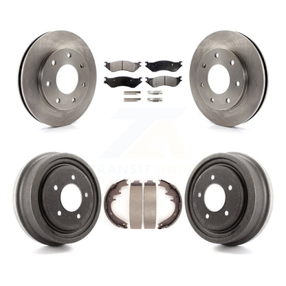 Rotor de frein à disque avant et arrière, Kit de plaquettes et de tambour semi-métalliques pour Ford F-150 4W 1999