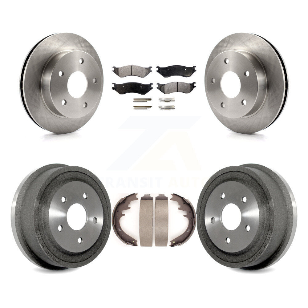 Kit de plaquettes et de tambour semi-métalliques pour Rotor de frein avant et arrière, pour Dodge Ram 1500 4W 00-01