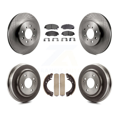 Rotors de frein à disque avant et arrière, Kit de tambour à plaquettes semi-métalliques pour Honda Civic Acura E