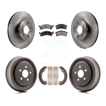 Rotors de frein à disque avant et arrière, Kit de tampons et de tambour semi-métalliques pour Chevrolet Cavalie