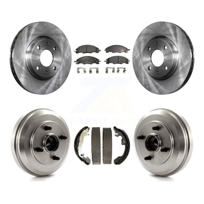 Rotors de frein à disque avant et arrière, Kit de tambour à plaquettes semi-métalliques pour Ford Focu 2009 – 2011