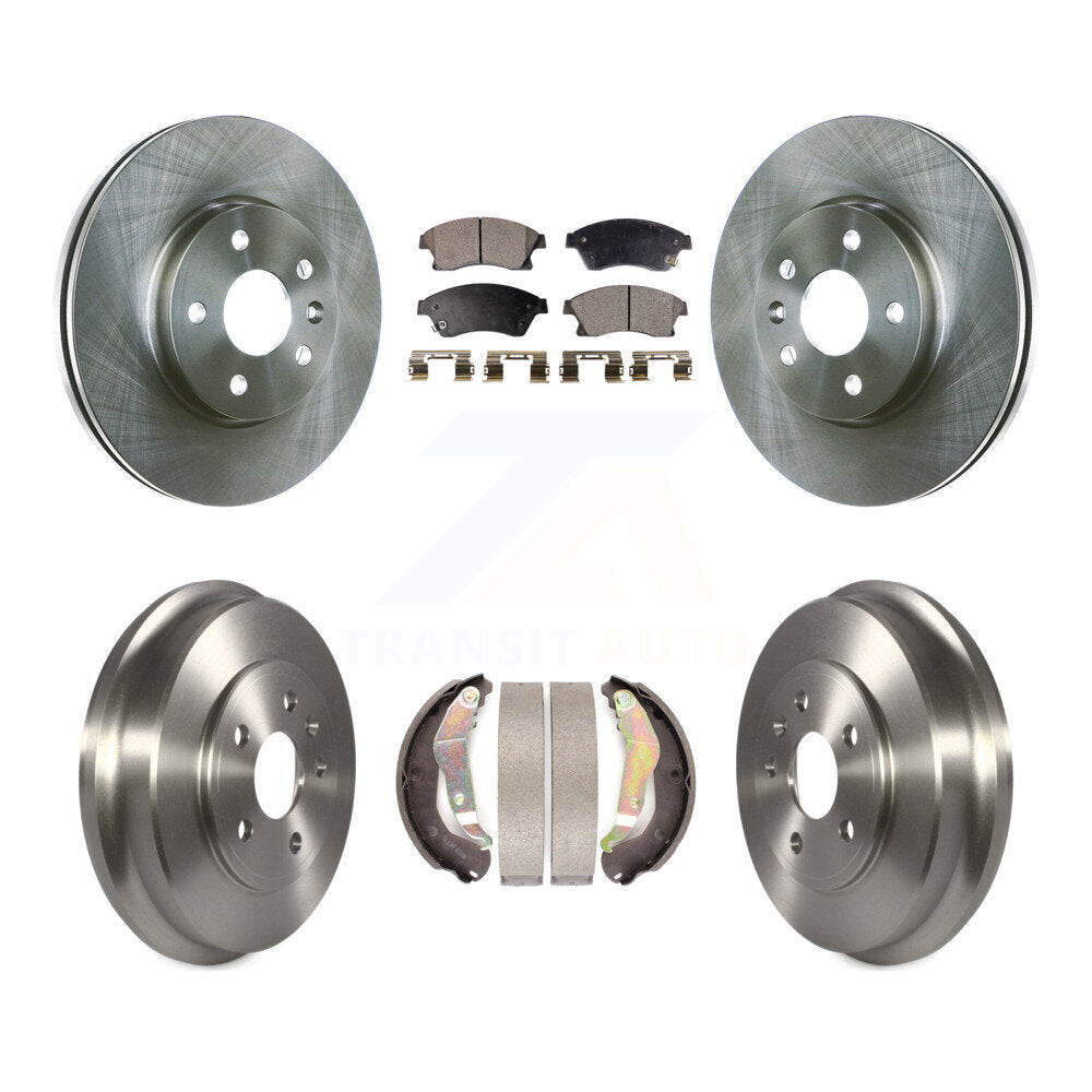 Rotors de frein à disque avant et arrière, plaquettes semi-métalliques et Kit de batterie pour Chevrolet Soni