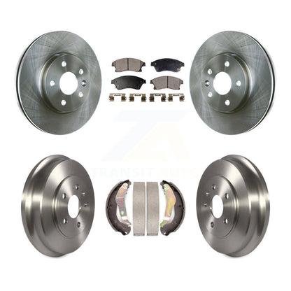 Rotors de frein à disque avant et arrière, plaquettes semi-métalliques et Kit de batterie pour Chevrolet Soni