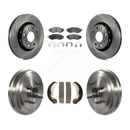 Rotors de frein avant et arrière, Kit de tambour à plaquettes semi-métalliques pour Chevrolet Aveo Pontiac G