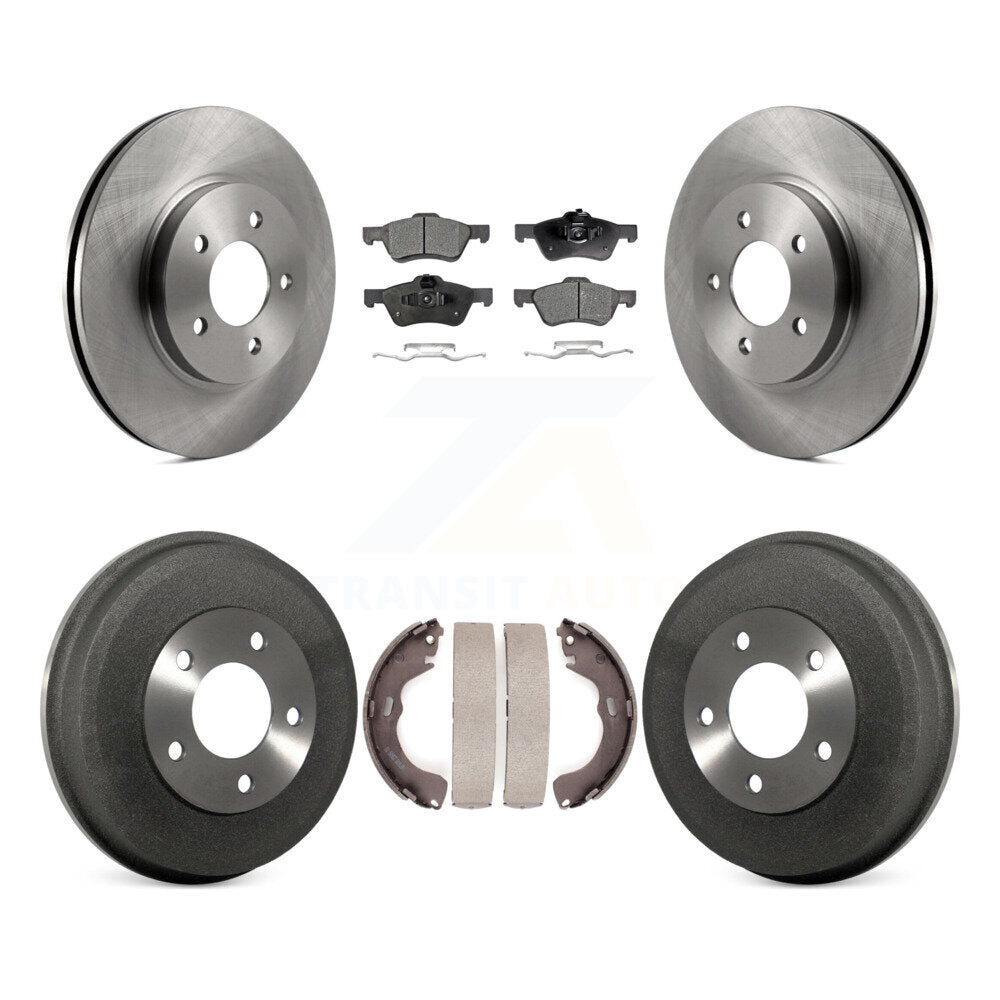 Rotors de frein avant et arrière, Kit de tambour à plaquettes semi-métalliques pour Ford Escape Mazda Tribut