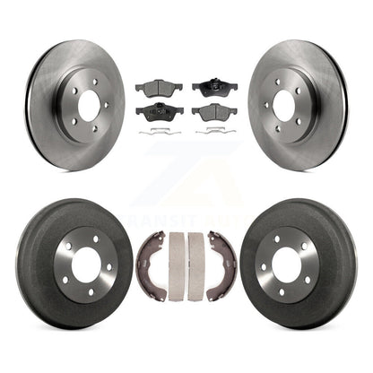 Rotors de frein avant et arrière, Kit de tambour à plaquettes semi-métalliques pour Ford Escape Mazda Tribut