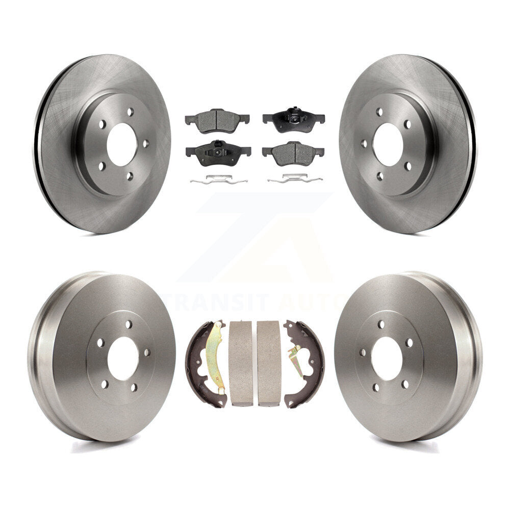 Rotors de frein avant et arrière, Kit de tambour à plaquettes semi-métalliques pour Ford Escape Mazda Tribut
