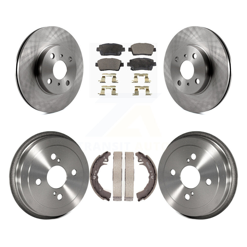 Kit de tambour à plaquettes semi-métalliques, Rotor de frein à disque avant et arrière, pour Toyota Ech 2001 – 2005