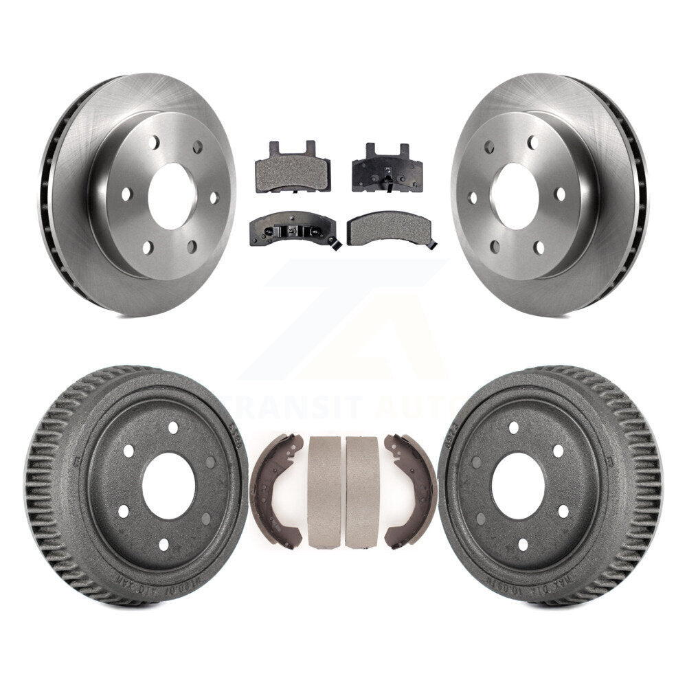 Rotors de frein à disque avant et arrière, plaquettes semi-métalliques et Kit de tambour pour GMC Yukon