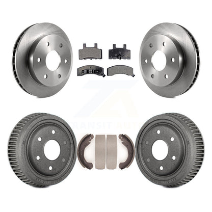 Rotors de frein à disque avant et arrière, plaquettes semi-métalliques et Kit de tambour pour GMC Yukon