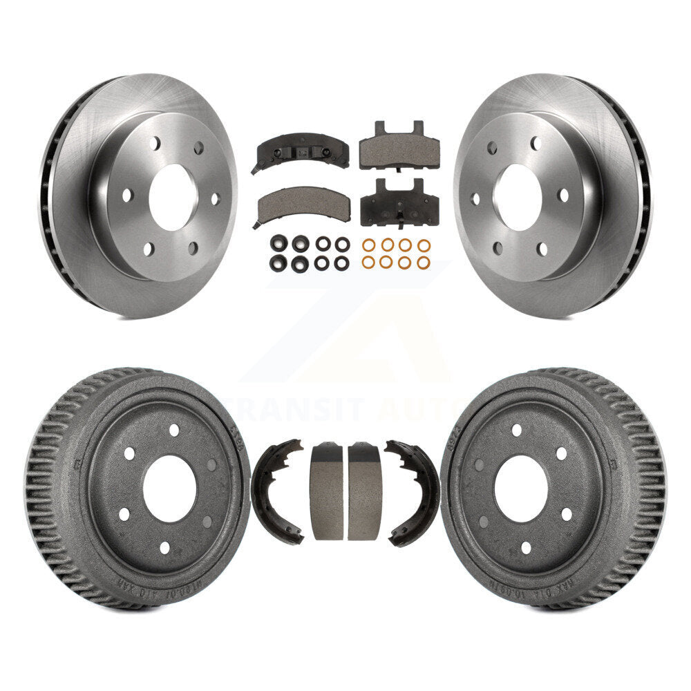 Rotors de frein à disque avant et arrière, plaquettes semi-métalliques et Kit de tambour pour GMC Yukon