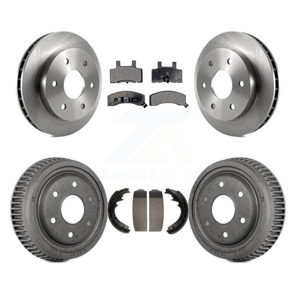 Rotors de frein à disque avant et arrière, plaquettes semi-métalliques et Kit de tambour pour GMC Yukon