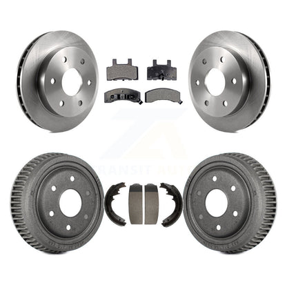 Rotors de frein à disque avant et arrière, plaquettes semi-métalliques et Kit de tambour pour GMC Yukon