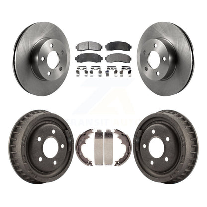 Rotors de frein avant et arrière, Kit de plaquettes et de tambour semi-métalliques pour Ford Ranger Mazda B400