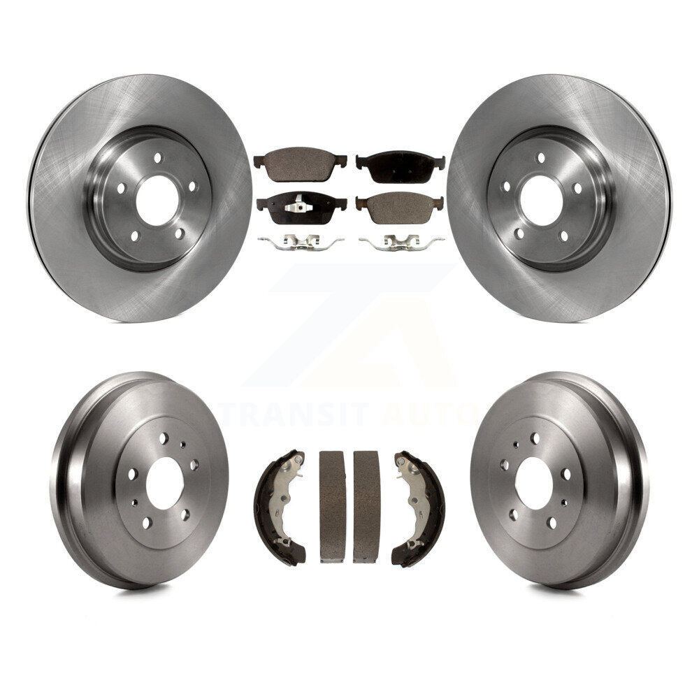 Kit de plaquettes et de tambours semi-métalliques pour rotors de frein avant et arrière, pour Ford Focus S 2013 – 2018