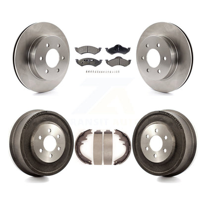 Rotors de frein à disque avant et arrière, Kit de tambour à plaquettes semi-métalliques pour Dodge Dakota Durang