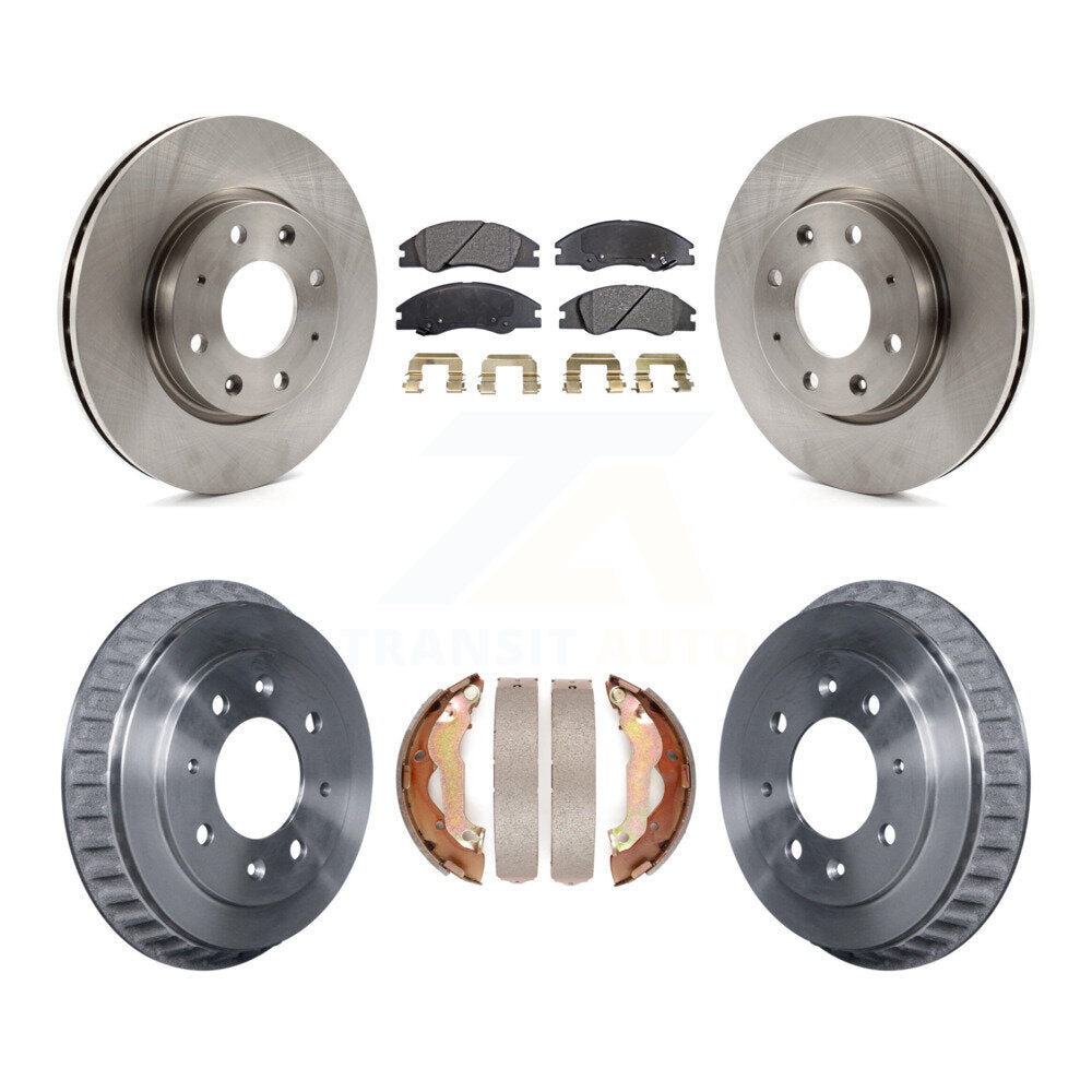 Kit de tambour à plaquettes semi-métalliques, Rotor de frein à disque avant et arrière, pour Kia Spectr 2007 – 2009