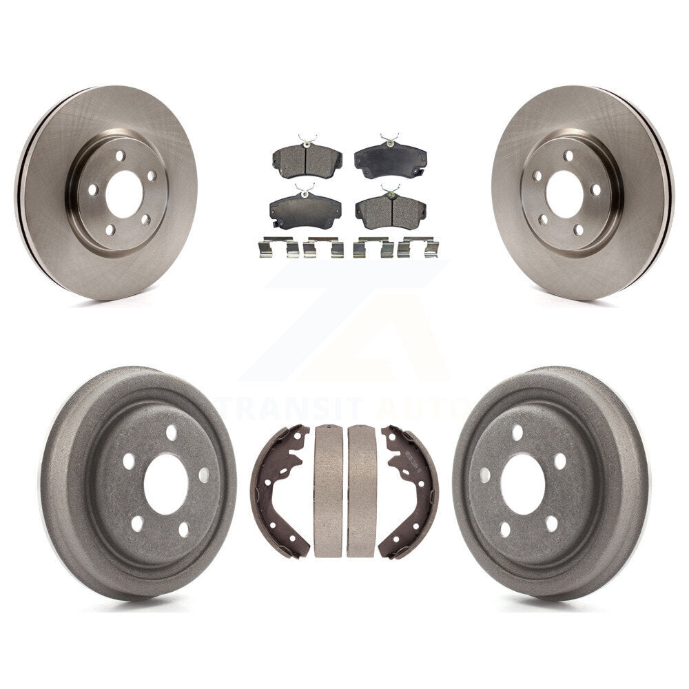 Kit de tambour à plaquettes semi-métalliques, Rotor de frein à disque avant et arrière, pour Dodge Neon SRT-2003