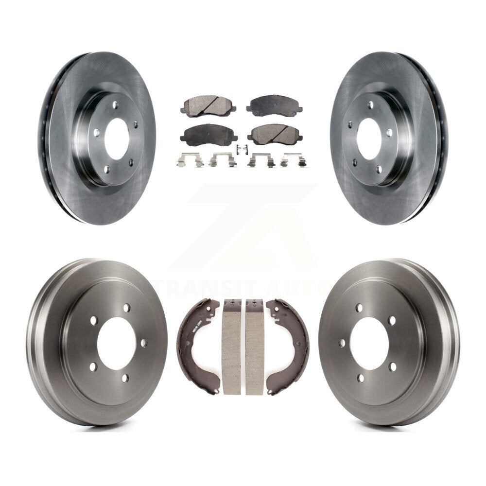 Kit de tambour à plaquettes semi-métalliques, Rotor de frein avant et arrière, pour Jeep Patriot Compass Dodg