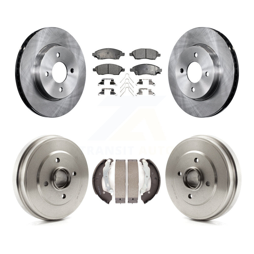 Kit de plaquettes et de tambours semi-métalliques, Rotors de frein avant et arrière, pour Nissan Micra Versa non
