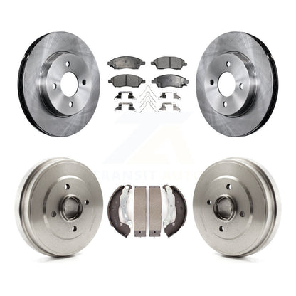 Kit de plaquettes et de tambours semi-métalliques, Rotors de frein avant et arrière, pour Nissan Micra Versa non