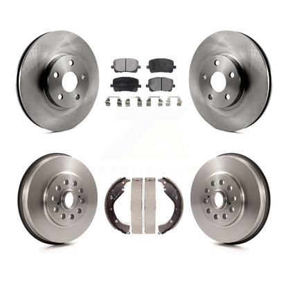Kit de tambour à plaquettes semi-métalliques, Rotor de frein avant et arrière, pour Toyota Matrix Pontiac Vib