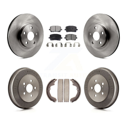 Kit de tambour à plaquettes semi-métalliques, Rotor de frein avant et arrière, pour Toyota Matrix Pontiac Vib