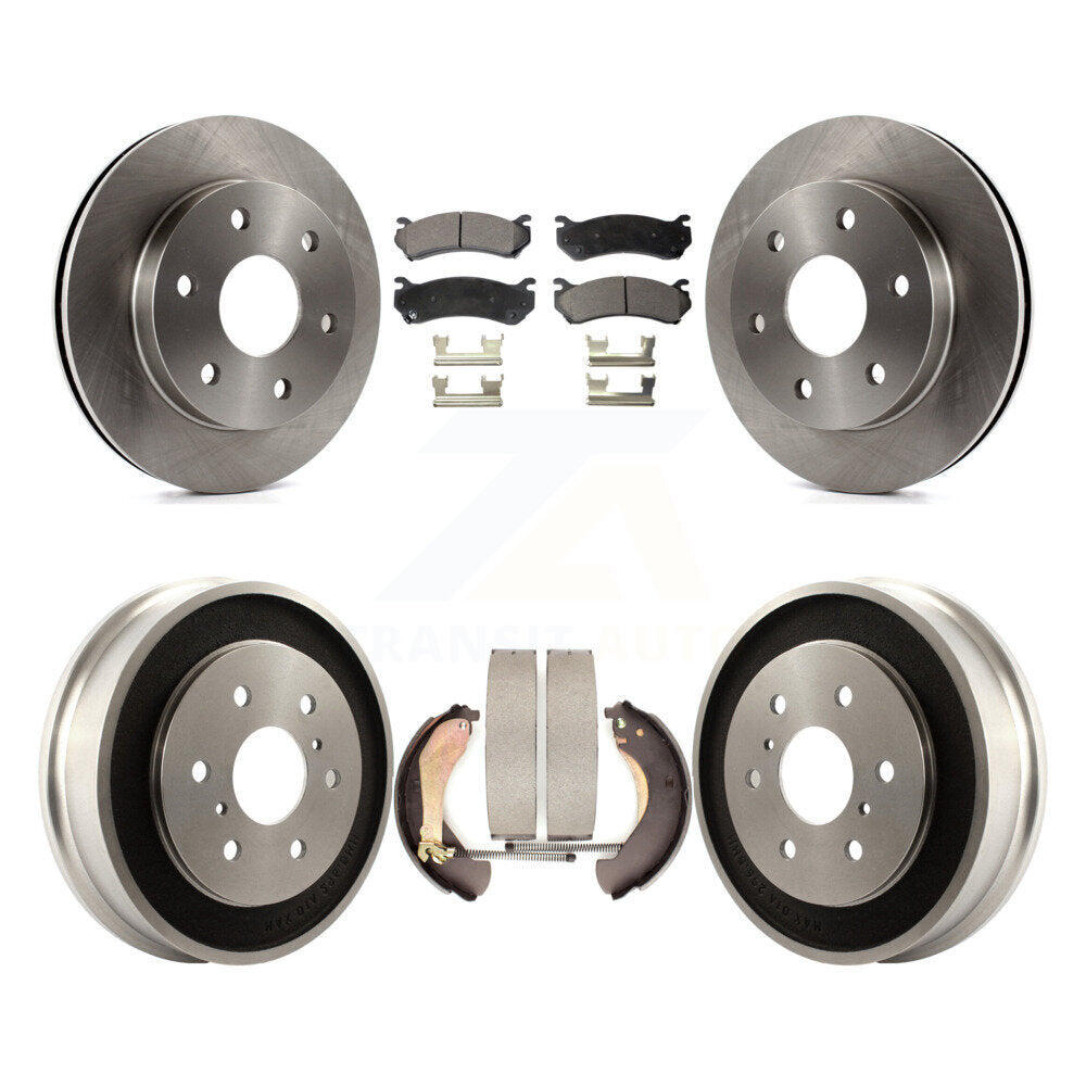 Kit de plaquettes et de tambour semi-métalliques, Rotor de frein avant et arrière, pour Chevrolet Silverado 150
