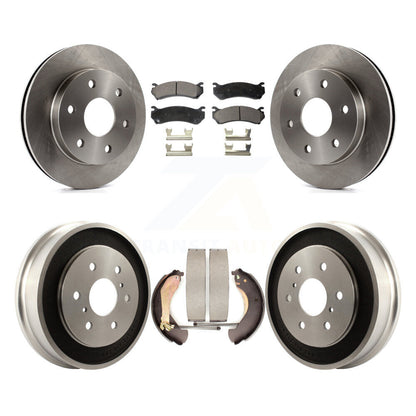 Kit de plaquettes et de tambour semi-métalliques, Rotor de frein avant et arrière, pour Chevrolet Silverado 150