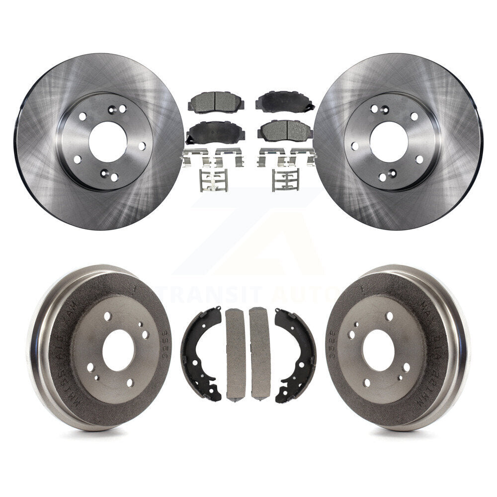 Rotors de frein avant et arrière, Kit de tampons et de tambour semi-métalliques pour Honda Accord 3.0 98-02