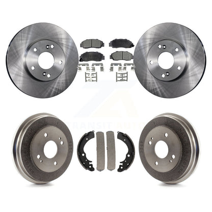Rotors de frein avant et arrière, Kit de tampons et de tambour semi-métalliques pour Honda Accord 3.0 98-02
