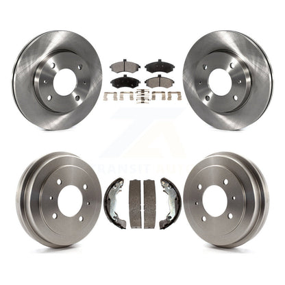Rotors de frein à disque avant et arrière, plaquettes semi-métalliques et Kit de tambour pour Hyundai Elantr