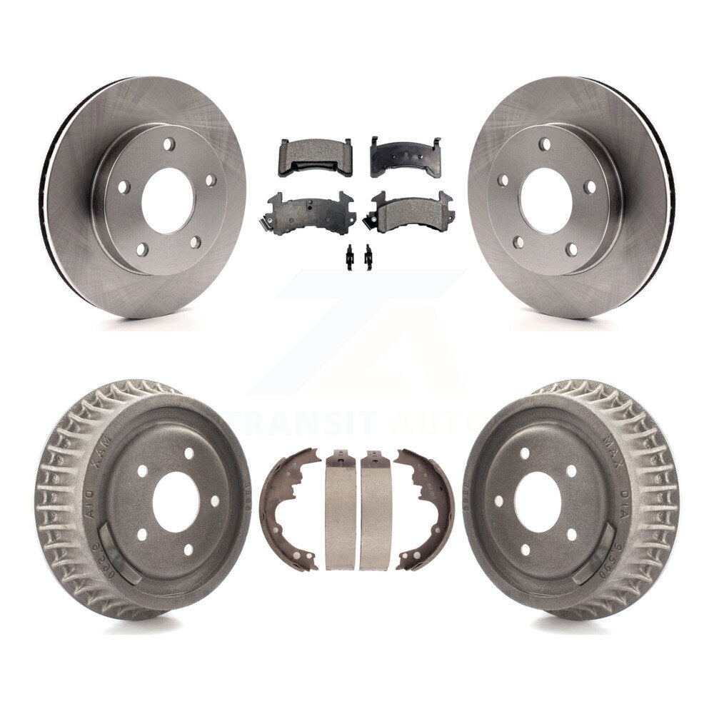 Kit de plaquettes et de tambour semi-métalliques, Rotor de frein avant et arrière, pour Chevrolet S10 GMC Sonom