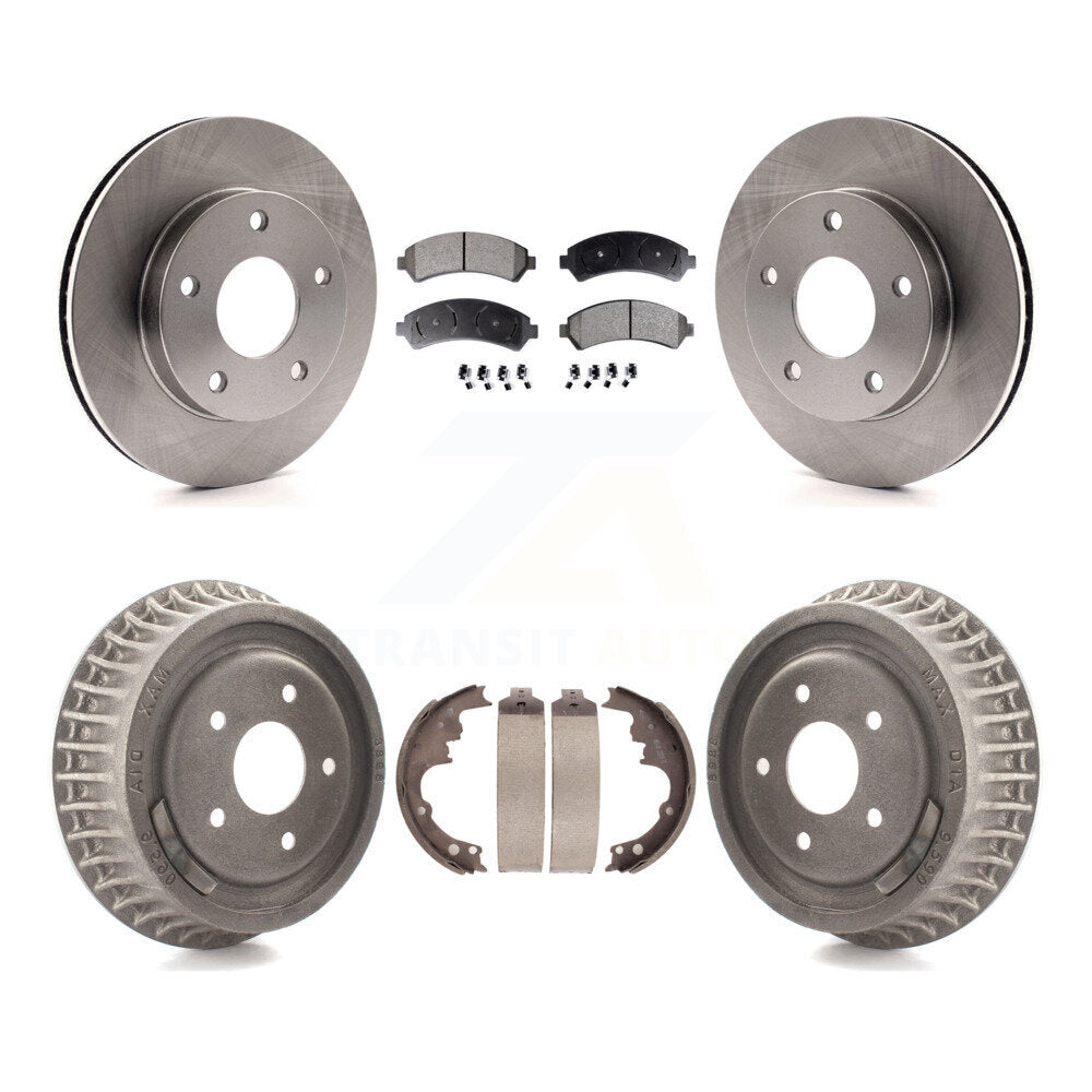 Kit de tambour à plaquettes semi-métalliques, Rotor de frein avant et arrière, pour Chevrolet Blazer GMC Jimm
