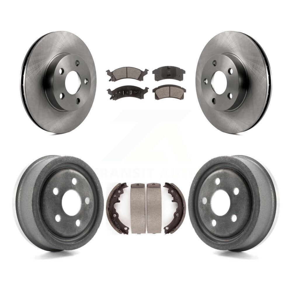 Rotors de frein avant et arrière, Kit de tambour à plaquettes semi-métalliques pour Pontiac Sunfire Chevrole