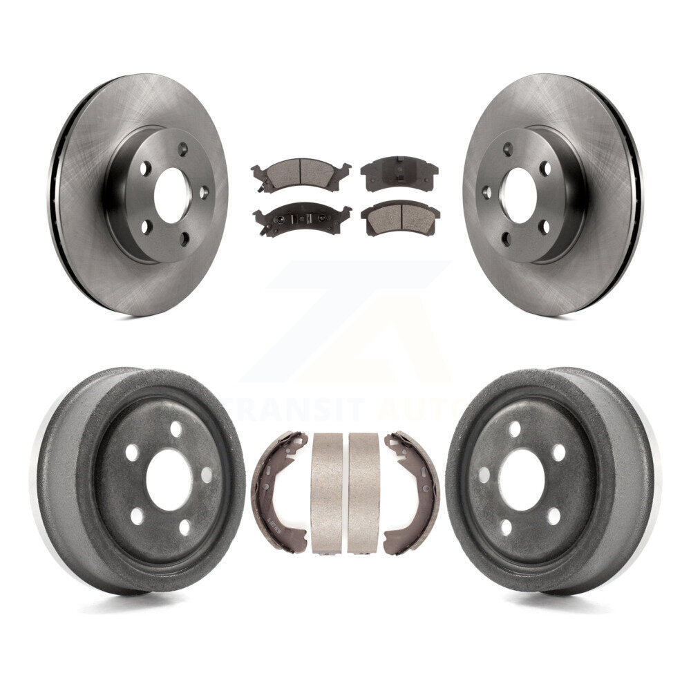 Rotor de frein à disque avant et arrière, Kit de plaquettes et de tambour semi-métalliques pour Chevrolet Berett